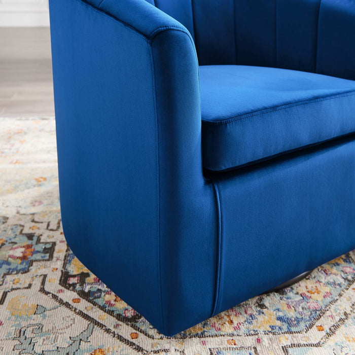 Modway Prospect Velvet Swivel Accent Armchair