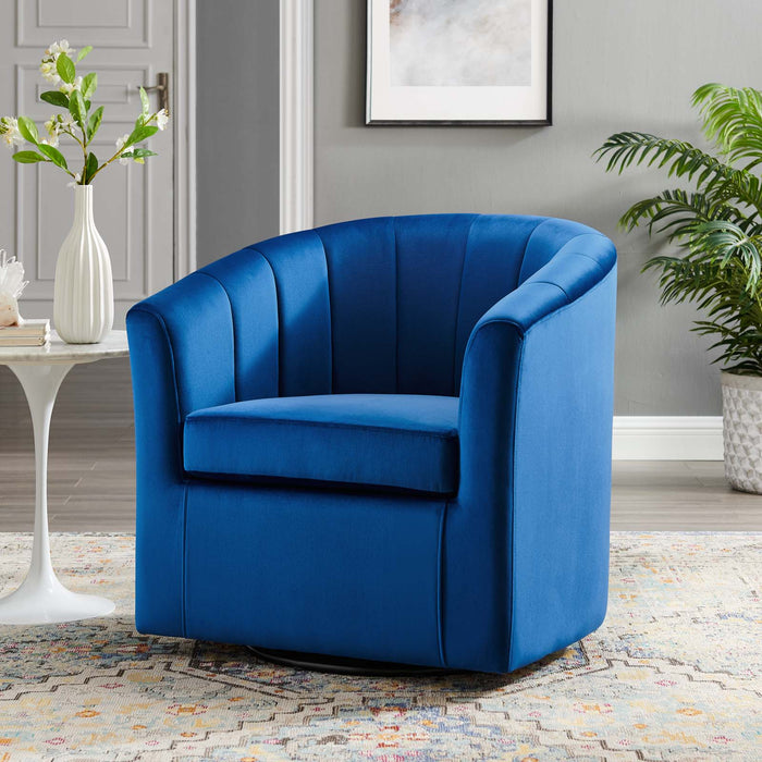 Modway Prospect Velvet Swivel Accent Armchair