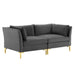 Modway  Ardent Performance Modern Velvet Loveseat