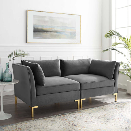 Modway  Ardent Performance Modern Velvet Loveseat