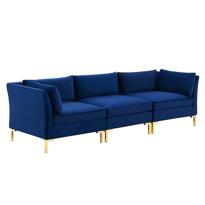 Modway Ardent Mid-Century Modern Velvet Sofa