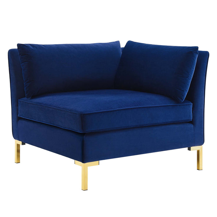 Modway Ardent Mid-Century Modern Velvet Sofa