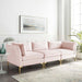 Modway Ardent Mid-Century Modern Velvet Sofa