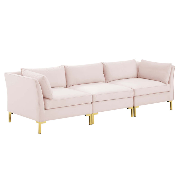 Modway Ardent Mid-Century Modern Velvet Sofa