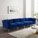 Modway Ardent 4-Seater Modern Velvet Sofa