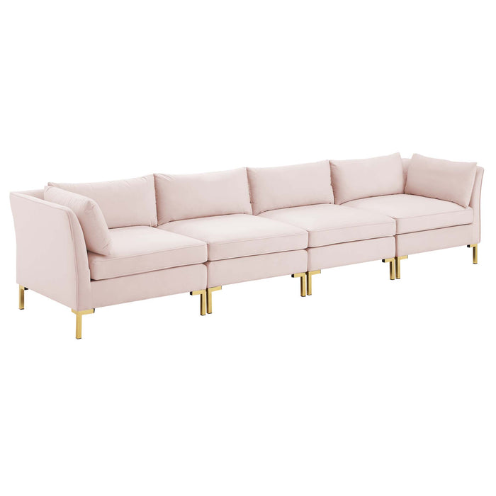 Modway Ardent 4-Seater Modern Velvet Sofa