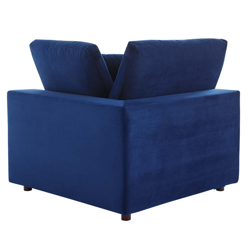 Modway Commix Down-Filled Overstuffed Modern Velvet Corner Chair