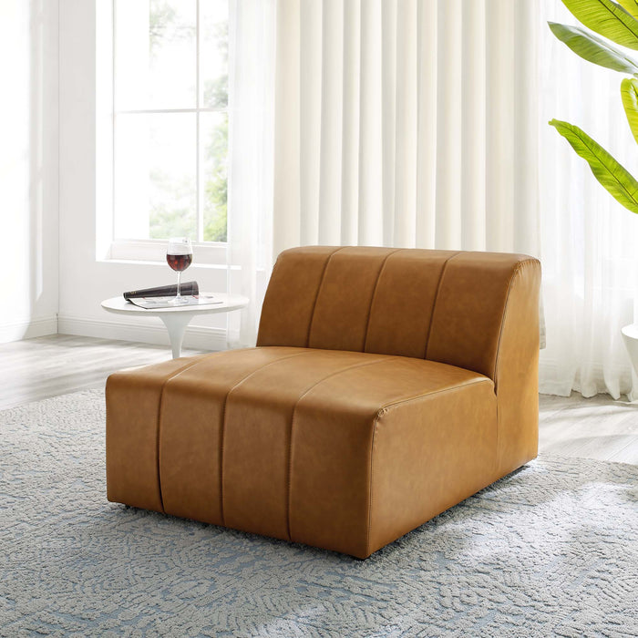 Modway Bartlett Vegan Leather Armless Chair 