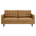 Modway Exalt Tufted Vegan Modern Leather Sofa 