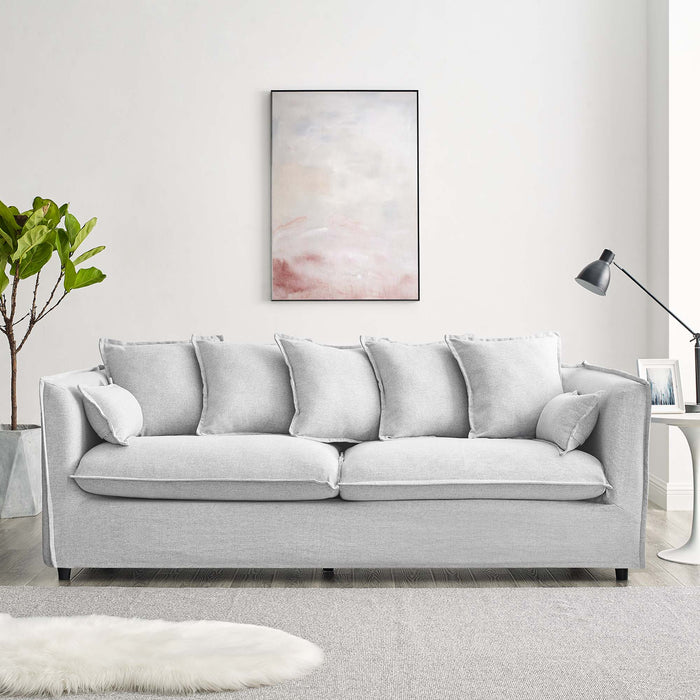 Modway Avalon Slipcover Upholstered Modern Fabric Sofa