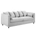 Modway Avalon Slipcover Upholstered Modern Fabric Sofa