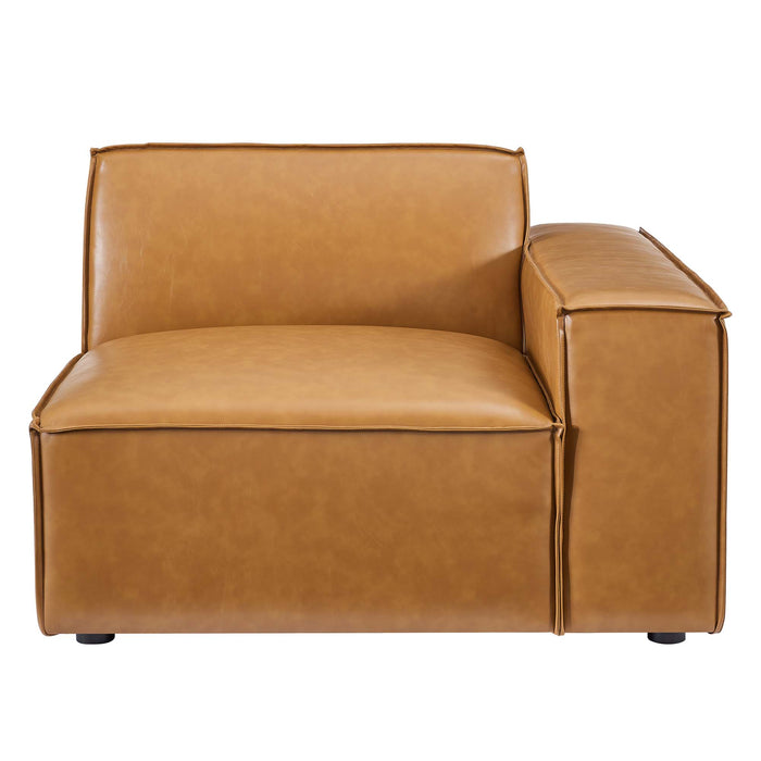 Modway Restore Right-Arm Vegan Leather Sectional Sofa Chair 