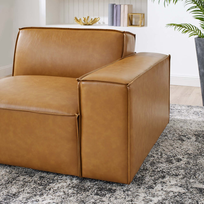 Modway Restore Right-Arm Vegan Leather Sectional Sofa Chair 