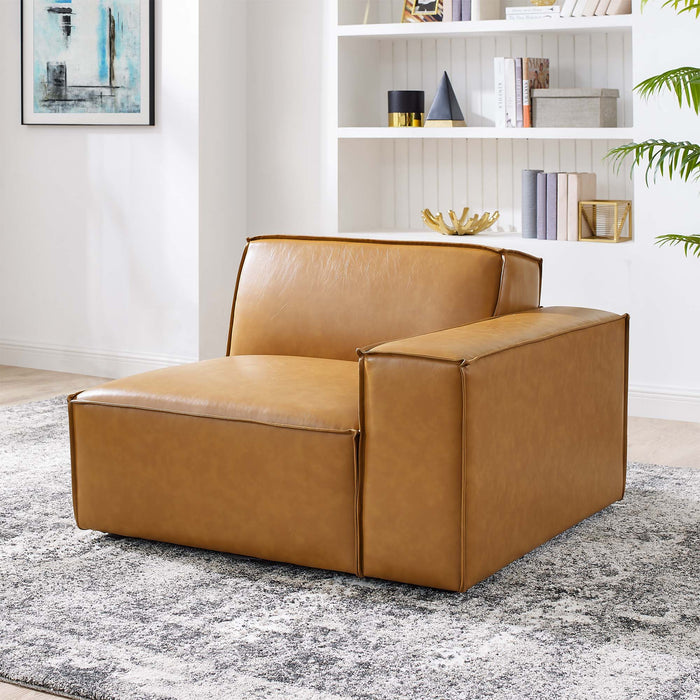 Modway Restore Right-Arm Vegan Leather Sectional Sofa Chair 