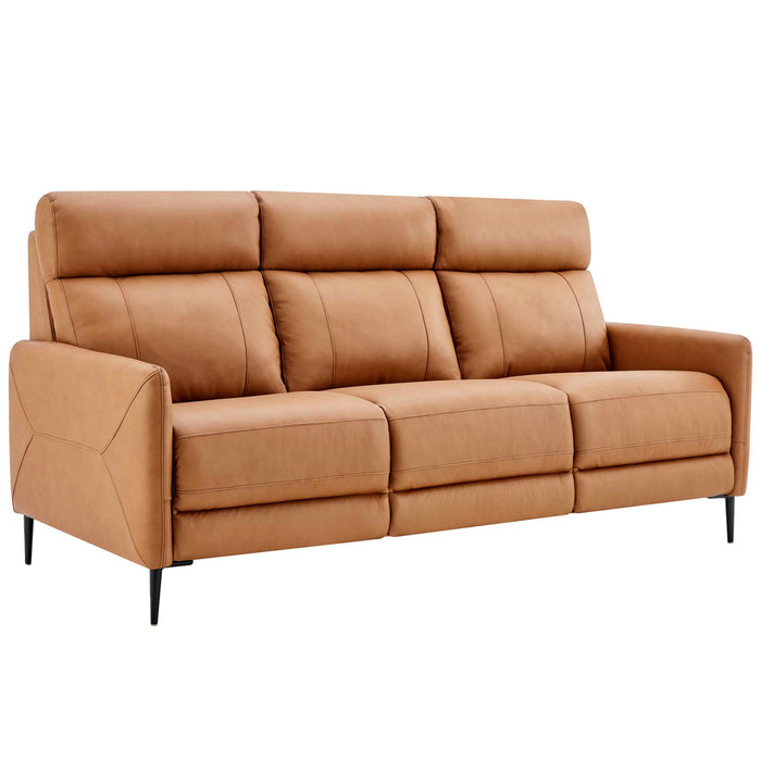 Modway Huxley Mid-Century Modern Leather Sofa