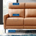 Modway Huxley Mid-Century Modern Leather Sofa