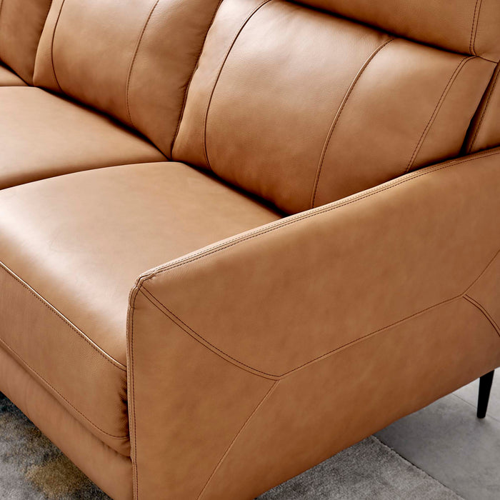 Modway Huxley Mid-Century Modern Leather Sofa