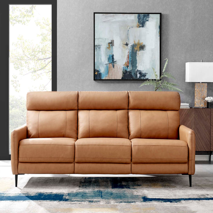 Modway Huxley Mid-Century Modern Leather Sofa