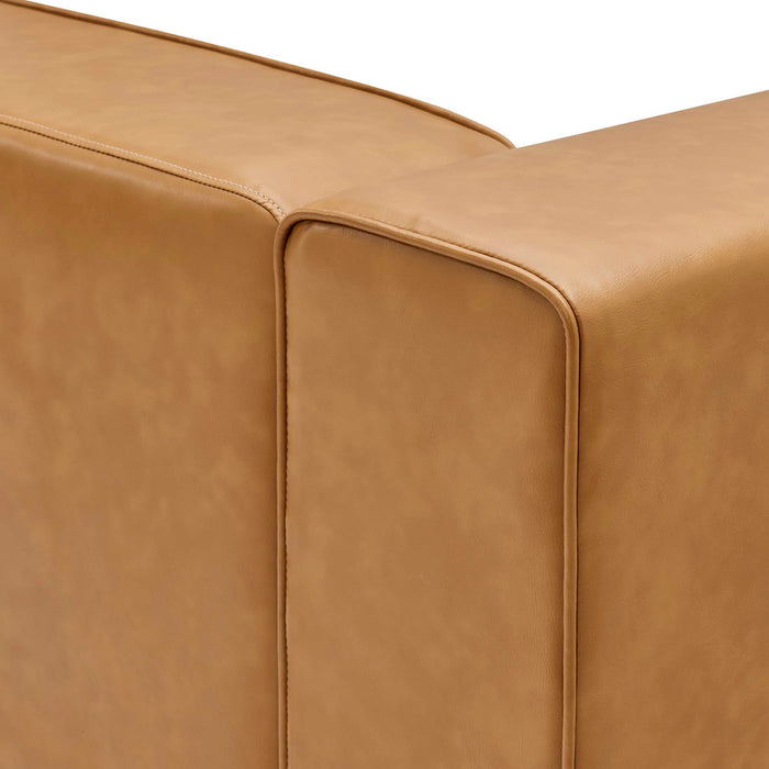 Modway Mingle Vegan Leather Left-Arm Chair