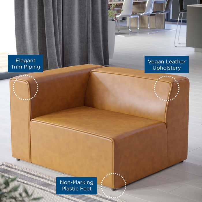 Modway Mingle Vegan Leather Left-Arm Chair