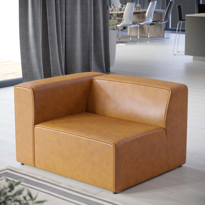 Modway Mingle Vegan Leather Left-Arm Chair