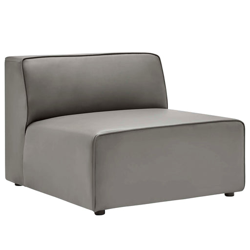 Modway Mingle Vegan Leather Armless Accent Chair