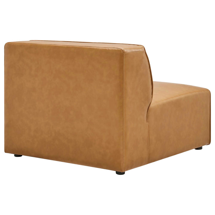 Modway Mingle Vegan Leather Armless Accent Chair