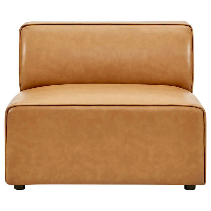 Modway Mingle Vegan Leather Armless Accent Chair