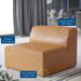 Modway Mingle Vegan Leather Armless Accent Chair