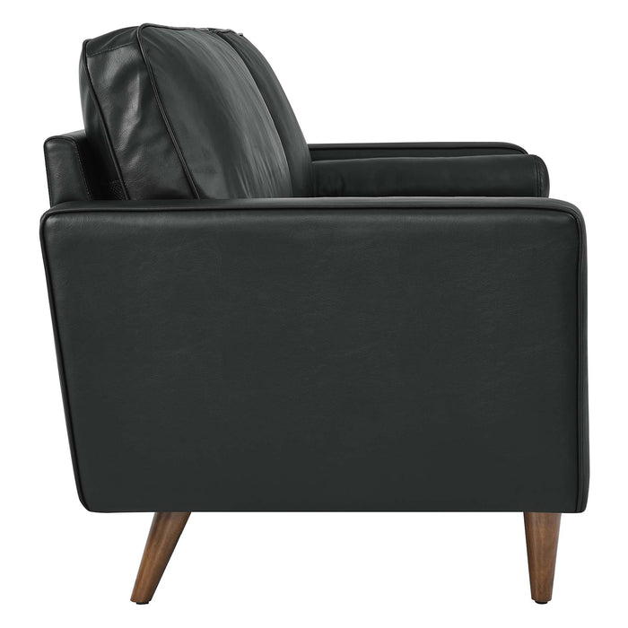 Modway Valour Mid-Century Modern Leather Sofa