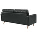 Modway Valour Mid-Century Modern Leather Sofa