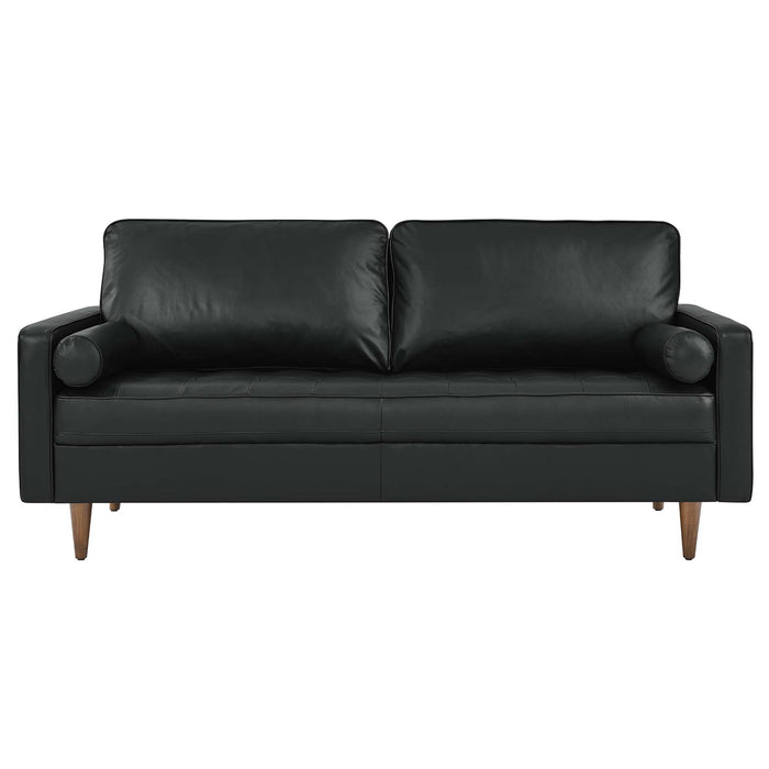 Modway Valour Mid-Century Modern Leather Sofa