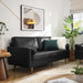 Modway Valour Mid-Century Modern Leather Sofa