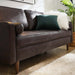 Modway Valour Mid-Century Modern Leather Sofa