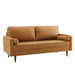 Modway Valour Mid-Century Modern Leather Sofa