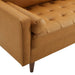 Modway Valour Mid-Century Modern Leather Sofa