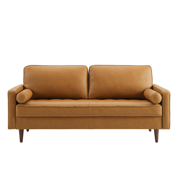 Modway Valour Mid-Century Modern Leather Sofa