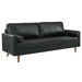 Modway Valour 81" Mid-Century Modern Leather Sofa