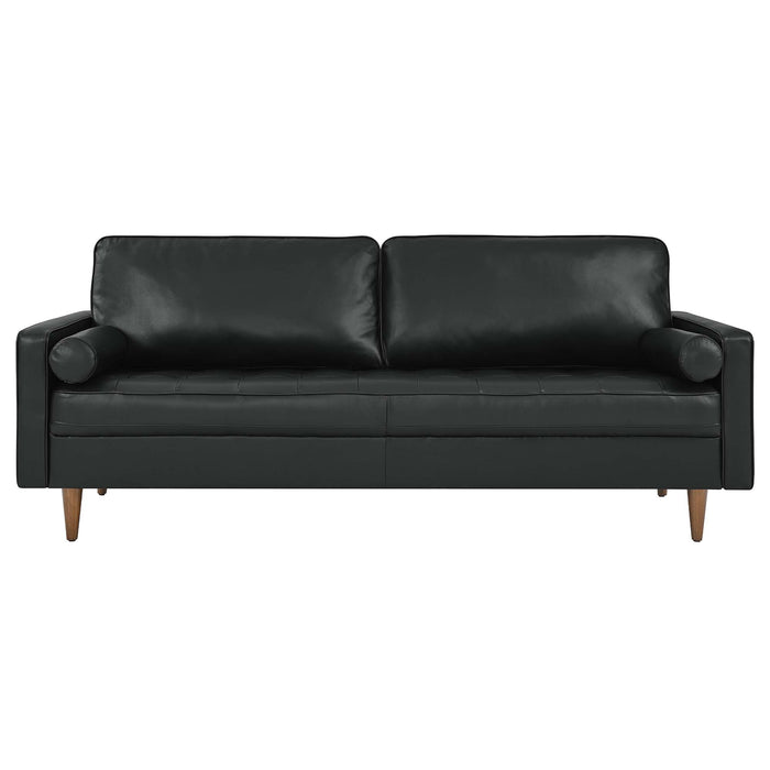 Modway Valour 81" Mid-Century Modern Leather Sofa