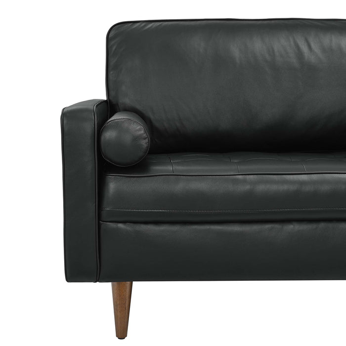 Modway Valour 81" Mid-Century Modern Leather Sofa