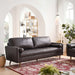 Modway Valour 81" Mid-Century Modern Leather Sofa