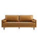 Modway Valour 81" Mid-Century Modern Leather Sofa