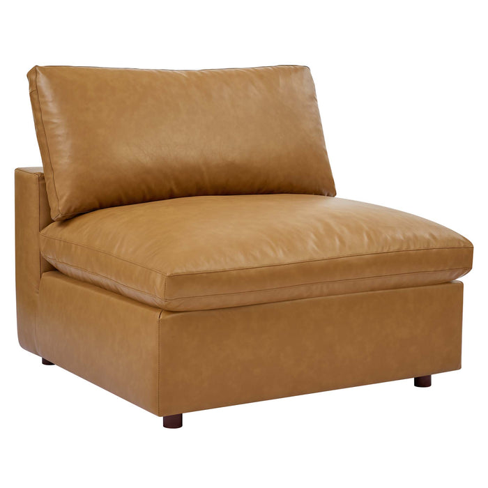 Modway Commix Vegan Leather Armless Accent Chair