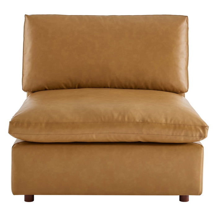 Modway Commix Vegan Leather Armless Accent Chair