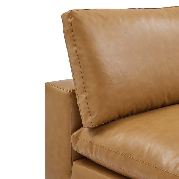 Modway Commix Vegan Leather Armless Accent Chair