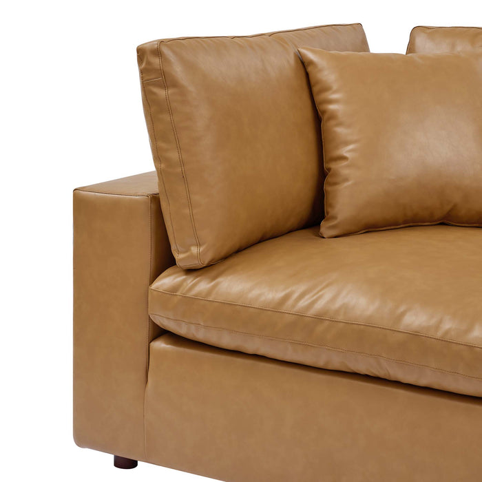 Modway Commix Vegan Leather Corner Chair