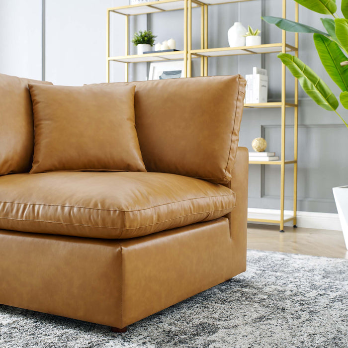 Modway Commix Vegan Leather Corner Chair