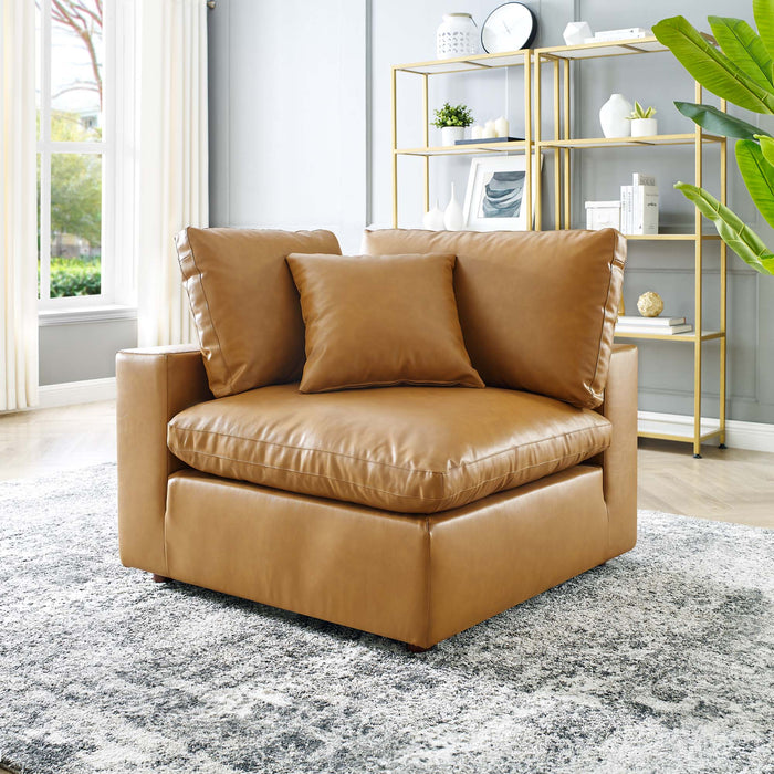 Modway Commix Vegan Leather Corner Chair