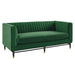 Modway Devote Channel Tufted Modern Velvet Loveseat