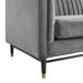 Modway Devote Channel Tufted Modern Velvet Loveseat